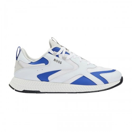 Front - Boss Mens Titanium Leather Running Trainers