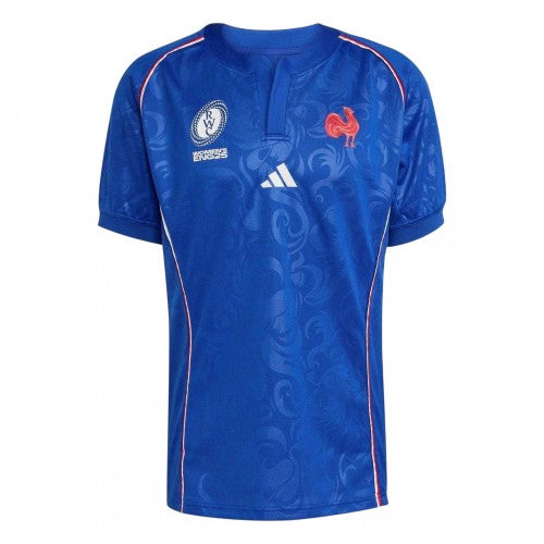 Front - Adidas Unisex Adult 2025 France FFR Home Shirt