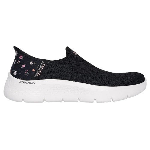 Front - Skechers Womens/Ladies Go Walk Flex Floral Flexible Slip-In Trainers