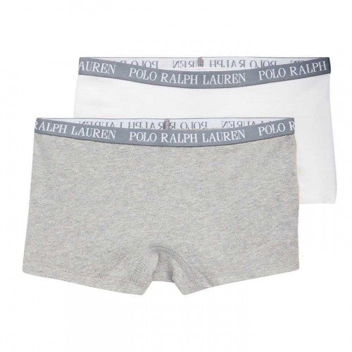 Front - Ralph Lauren Boys Plain Boxer Shorts (Pack of 2)