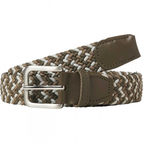 Front - Jack And Jones Braided Feather Pin Belt