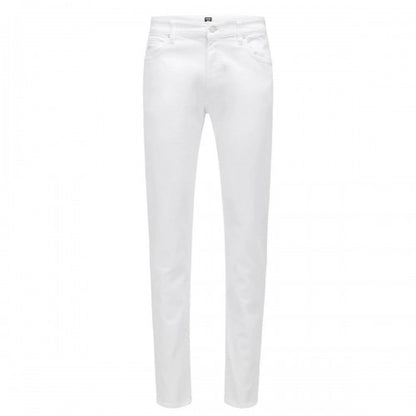 Front - Boss Mens Keith-1 Leather Patch Jeans