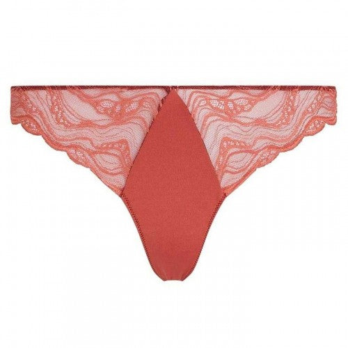 Front - Calvin Klein Womens/Ladies Floral Lace Thong