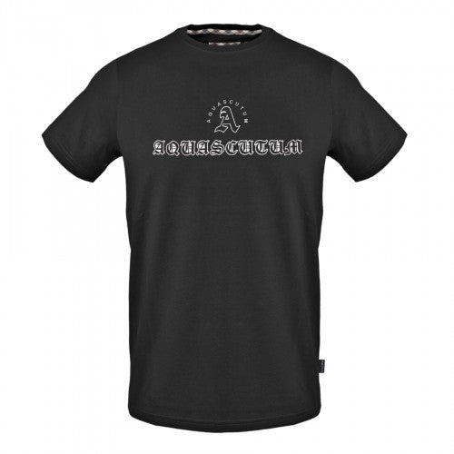 Front - Aquascutum Mens Aquascutum Script T-Shirt