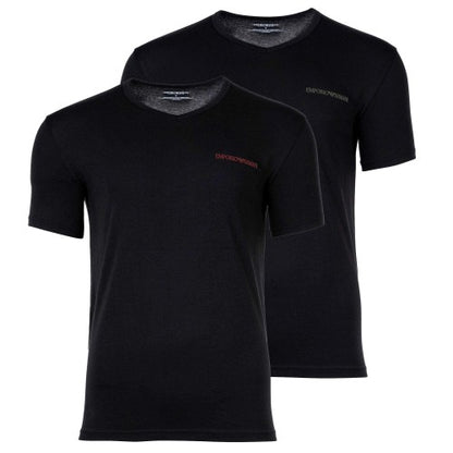 Front - Emporio Armani Mens T-Shirt (Pack of 2)