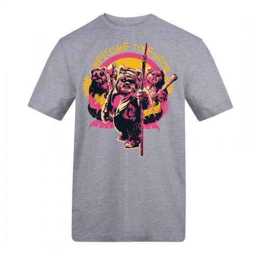 Front - Star Wars Unisex Adult Ewok Graphic Print T-Shirt