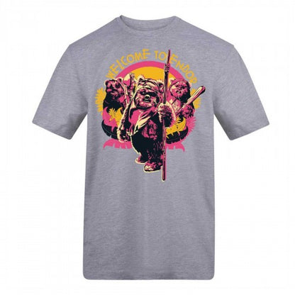 Front - Star Wars Unisex Adult Ewok Graphic Print T-Shirt
