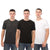 Front - Farah Mens Colney T-Shirt (Pack of 3)