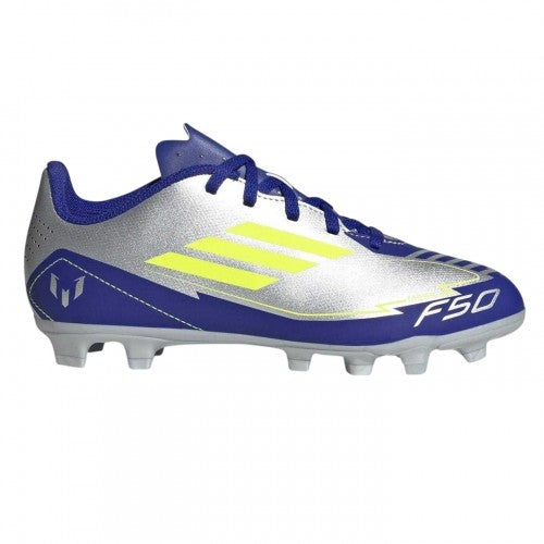 Front - Adidas Childrens/Kids F50 Club Messi Regular Firm Ground Football Boots