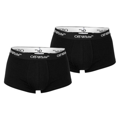Front - Off White Mens Bookish Boxer Shorts (Pack of 2)