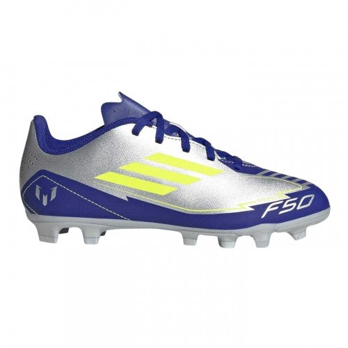 Front - Adidas Childrens/Kids F50 Club Firm Ground Football Boots