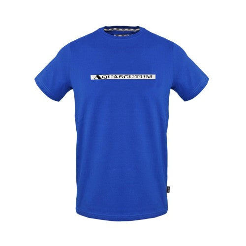 Front - Aquascutum Mens Club Check T-Shirt