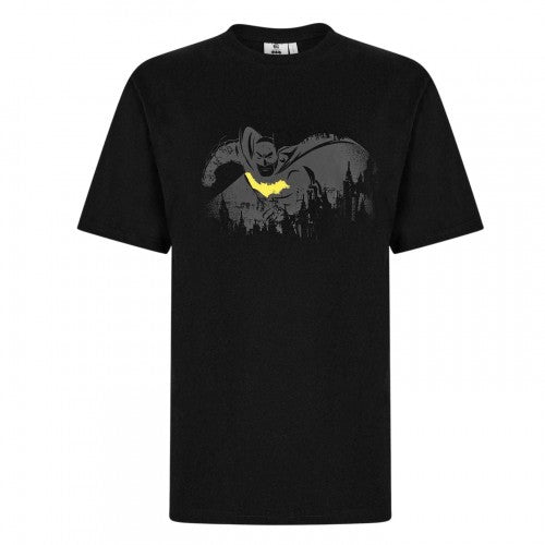 Front - Batman Mens Cityscape Cotton T-Shirt