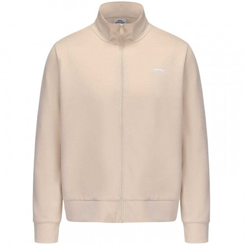Front - Slazenger Womens/Ladies Logo Ribbed Cuff Soft Shell Jacket