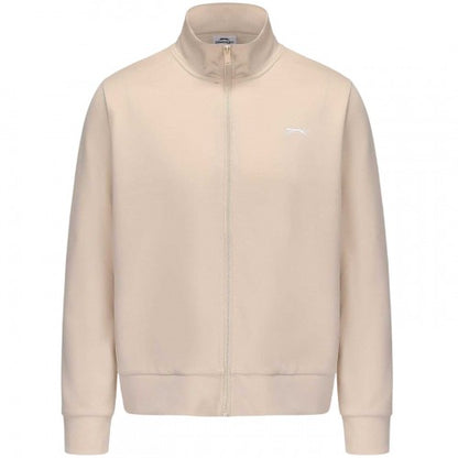 Front - Slazenger Womens/Ladies Logo Ribbed Cuff Soft Shell Jacket