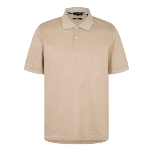 Front - Ted Baker Mens Auguso Textured Jacquard Polo Shirt