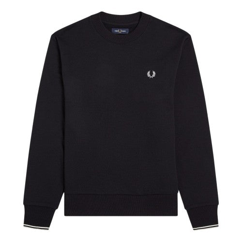 Front - Fred Perry Mens Embroidered Logo Sweatshirt