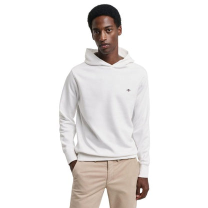 Front - Gant Mens Archive Shield Embroidered Regular Hoodie