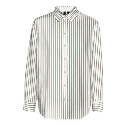 Front - Vero Moda Womens/Ladies Striped Long-Sleeved Shirt