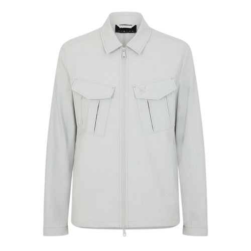 Front - Lyle & Scott Mens Logo Overshirt