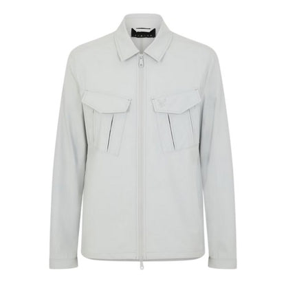 Front - Lyle & Scott Mens Logo Overshirt