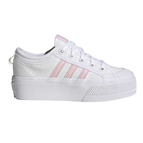 Front - Adidas Childrens/Kids Nizza Platform Shoes