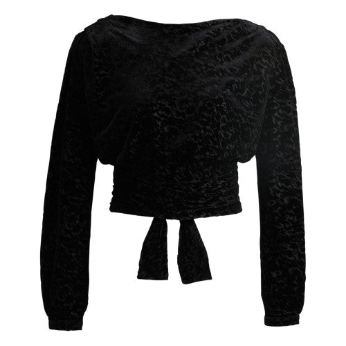 Front - Boss Womens/Ladies C Edevory Devoré Wrap Crop Top