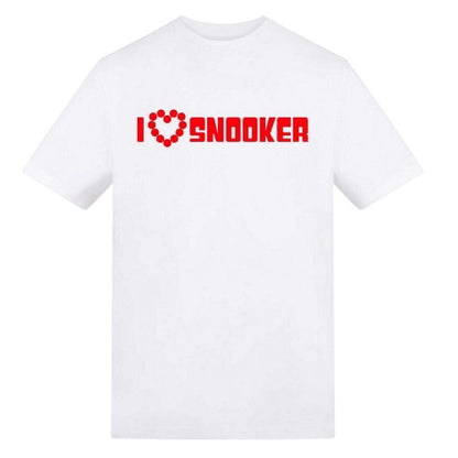 Front - AWD Unisex Adult I Heart Snooker T-Shirt