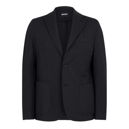 Front - Boss Mens Seersucker Slim Blazer