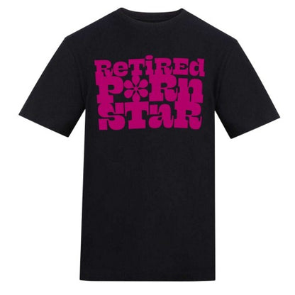 Front - AWD Mens Retired Text T-Shirt