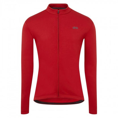 Front - dhb Mens Thermal Long-Sleeved Cycling Jersey