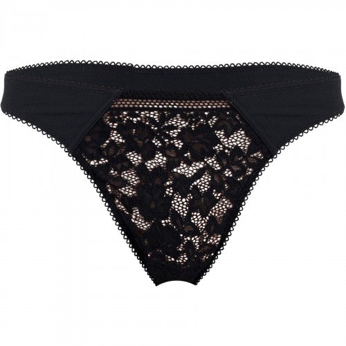 Front - Wolford Womens/Ladies Lace Straight Thong