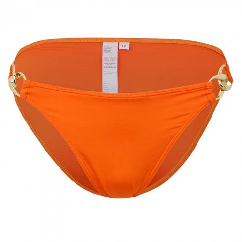 Front - Biba Womens/Ladies Chain Detail High Leg Bikini Bottoms