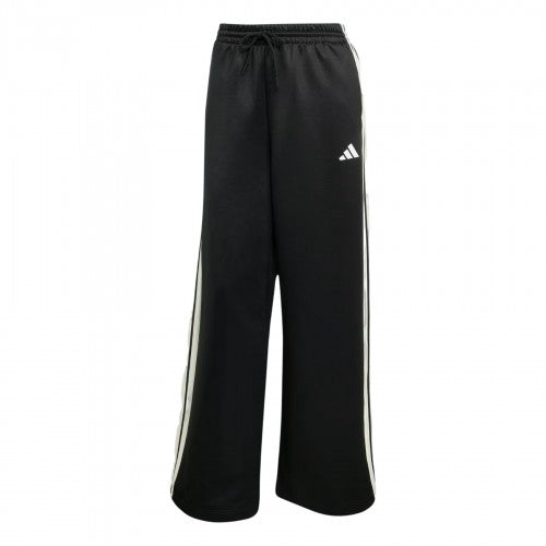 Front - Adidas Womens/Ladies Firebird 3 Stripes Loose Jogging Bottoms