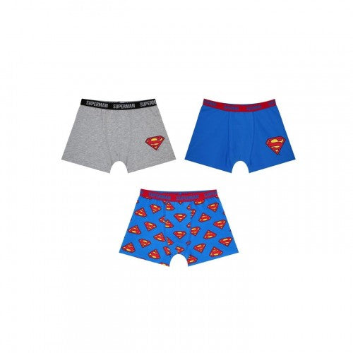 Front - Superman Mens Stretch Boxer Shorts (Pack of 3)