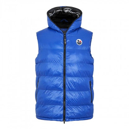 Front - Born Rich Mens Mateo Quilted Hooded Gilet