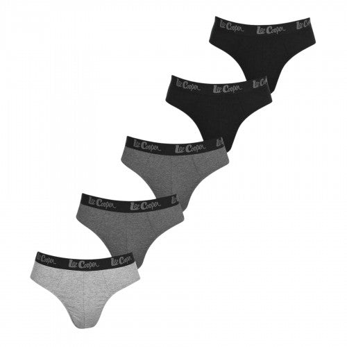 Front - Lee Cooper Mens Comfort Briefs (Pack of 5)
