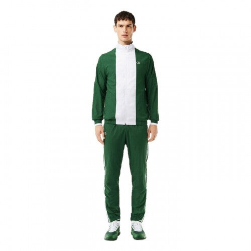 Front - Lacoste Mens Daniil Medvedev Zip Neck Tracksuit