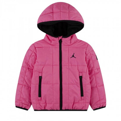 Front - Nike Childrens/Kids Padded Hooded Regular Puffer Jacket