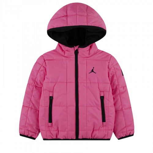 Front - Nike Childrens/Kids Padded Hooded Regular Puffer Jacket