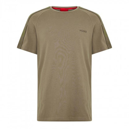 Front - Hugo Mens Logo Taped T-Shirt