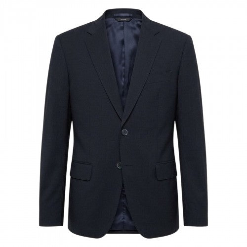 Front - Boss Mens Solid Chest Pocket Suit Jacket
