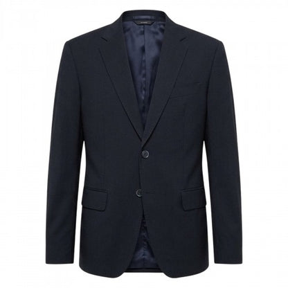 Front - Boss Mens Solid Chest Pocket Suit Jacket
