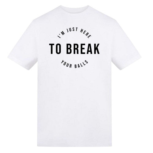 Front - AWD Unisex Adult Printed Cotton Snooker T-Shirt