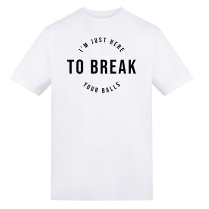 Front - AWD Unisex Adult Printed Cotton Snooker T-Shirt