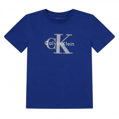 Front - Calvin Klein Childrens/Kids Logo Cotton T-Shirt