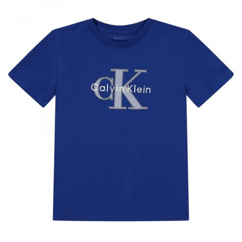 Front - Calvin Klein Childrens/Kids Logo Cotton T-Shirt