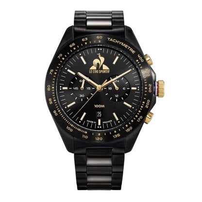 Front - Le Coq Sportif Unisex Adult Dor Logo Steel Digital Watch