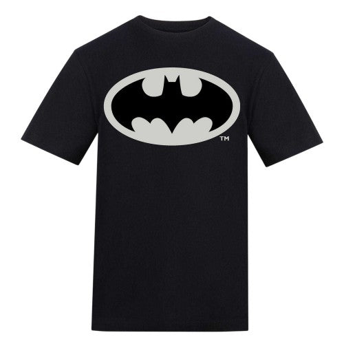 Front - Batman Unisex Adult Logo T-Shirt
