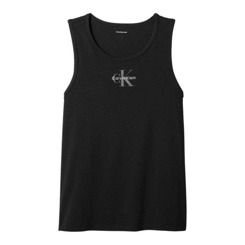 Front - Calvin Klein Mens Monogram Regular Tank Top
